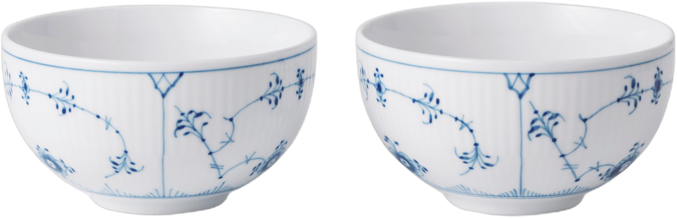 Musselmalet Riflet Risskål 35 cl 2pak